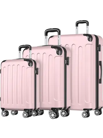 Kofferset – 3 Delig – 38L – Roségoud