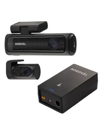 DC202-2CH Dashcam 4K 64GB + BP125 combi set