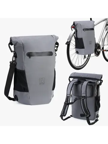 3-in-1 rolltop fietstassen 40-52L