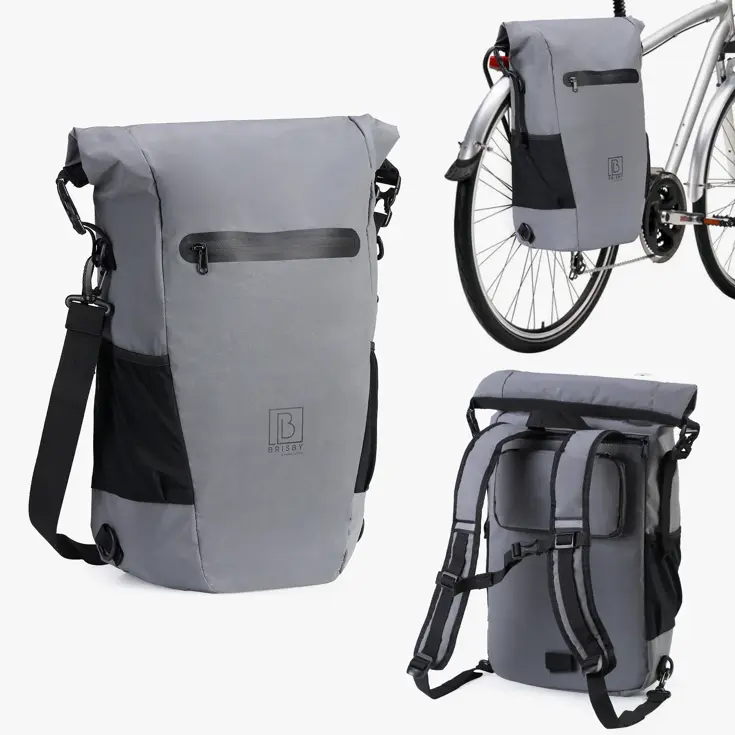 Brisby 20-26L 3-in-1 Waterdichte Rolltop Fietstas
