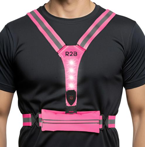 R2B Hardloopvest met Opbergvak oplaadbaar