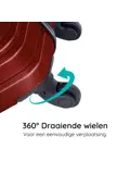 Reiskoffer M ABS 74L met TSA-slot en 360° wielen