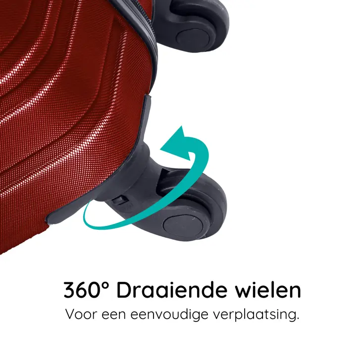 Reiskoffer M ABS 74L met TSA-slot en 360° wielen