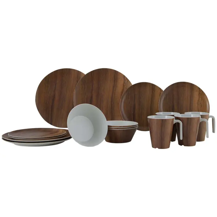 Nature Line Servies Wood 16-Delig