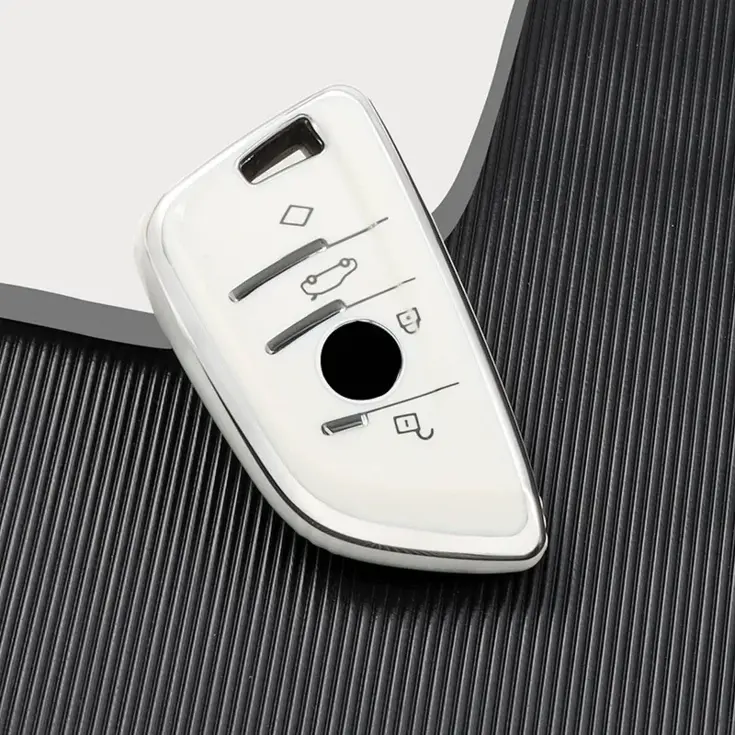 TPU Sleutelhoesje voor Bmw wit B4A
