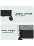 Bolderkar – 100KG – Zwart