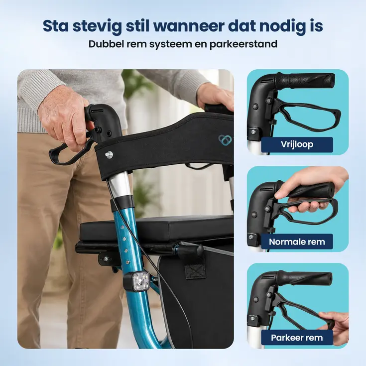 Rollator - Lichtgewicht & opvouwbaar - 6,9 kg