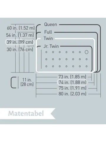 Luchtbed - Bestway - 1P - 99x188 cm + pomp