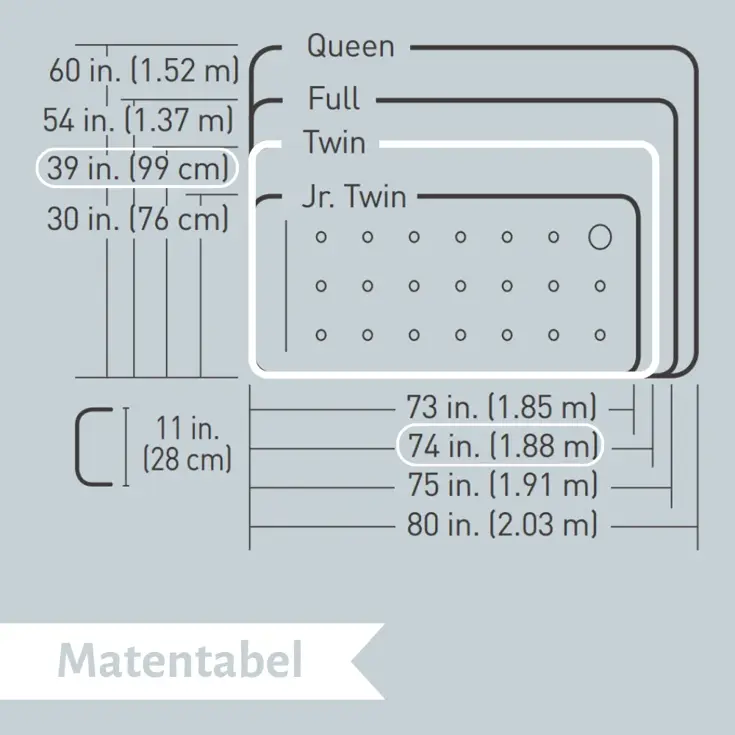 Luchtbed - Bestway - 1P - 99x188 cm + pomp