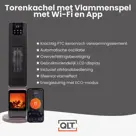 QLT Keramische Kachel met Vlam en App