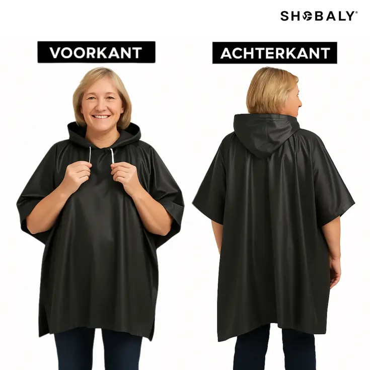 Shobaly Premium Regen poncho Regenjas Stretch