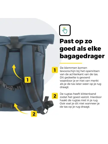 Voltano Luxe E-bike Rolltop Fietstas