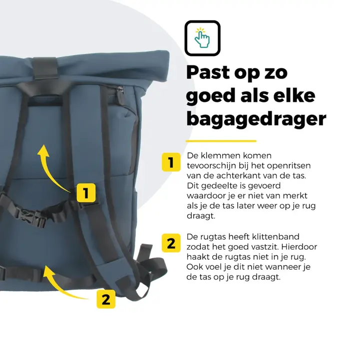 Voltano Luxe E-bike Rolltop Fietstas