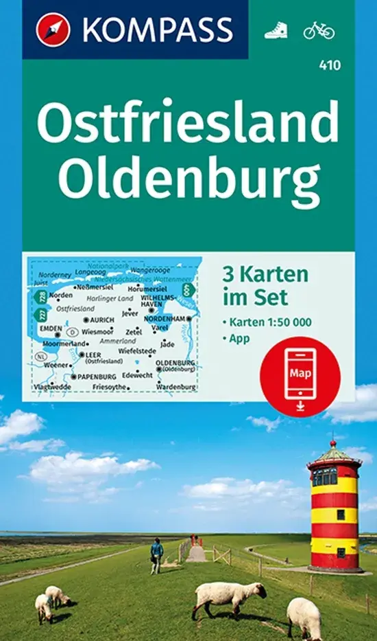 Wandelkaart WK410 Ostfriesland