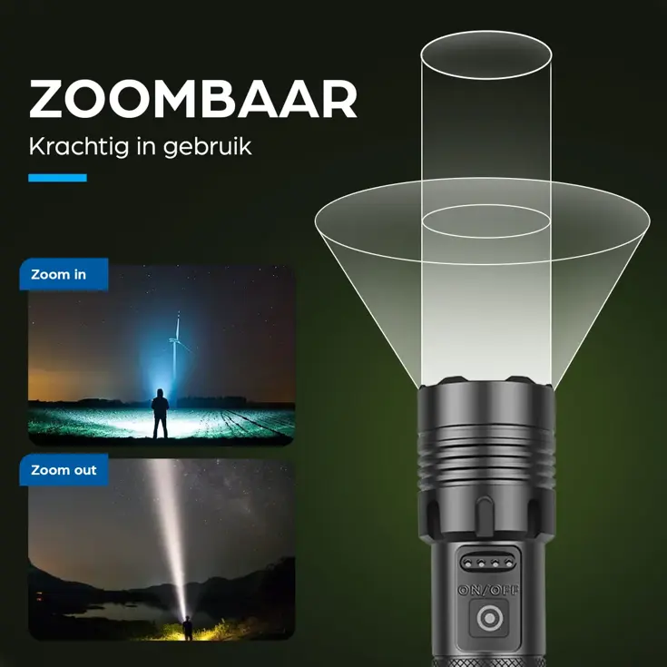 Oplaadbare LED Zaklamp voor Nood