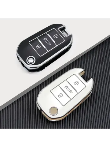 TPU Sleutelhoesje voor Citroën zwart A3