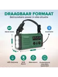 Noodradio Solar & Bluetooth 20.000 mAh Powerbank