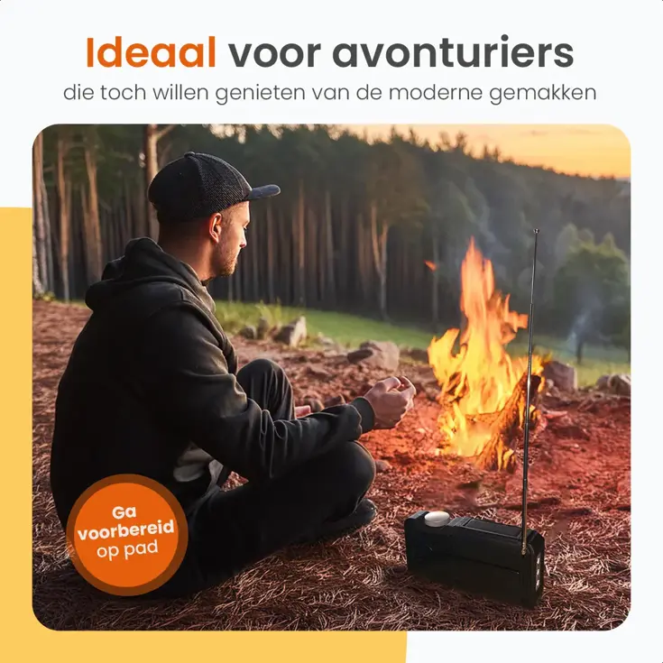 Noodradio - Solar Powerbank 10000mAh - Bluetooth