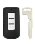 Smart key behuizing 3 knops voor Mitsubishi
