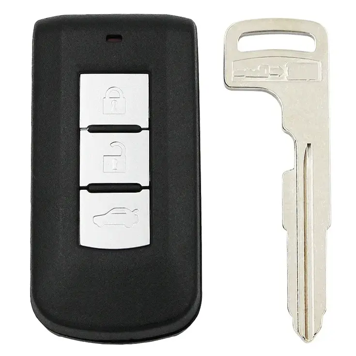 Smart key behuizing 3 knops voor Mitsubishi