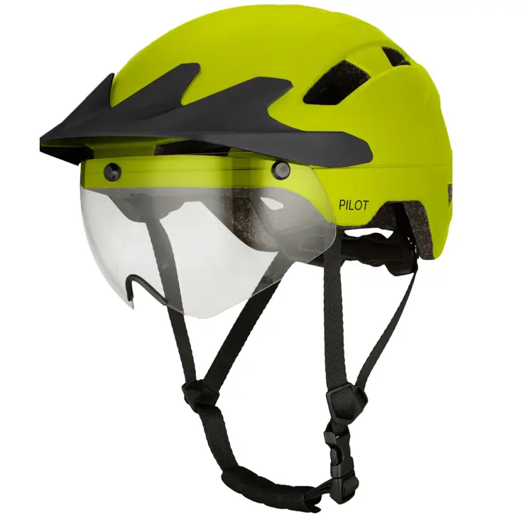 GO-OFF PILOT fietshelm met regencap