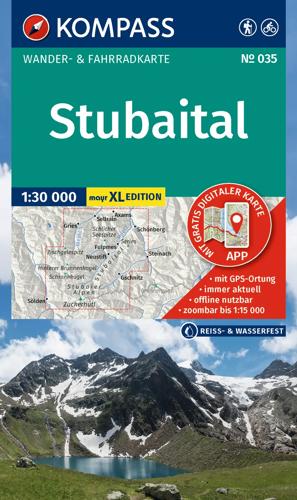 Wandelkaart WK035 Stubaital