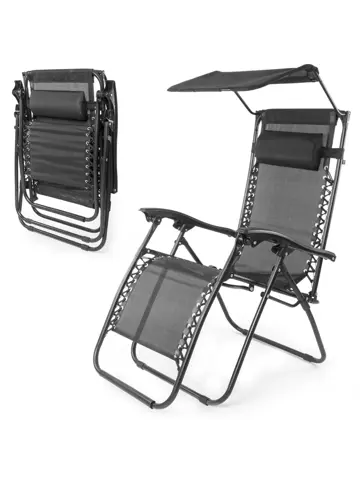 LifeGoods Opvouwbare Tuinstoelen - 2-pack