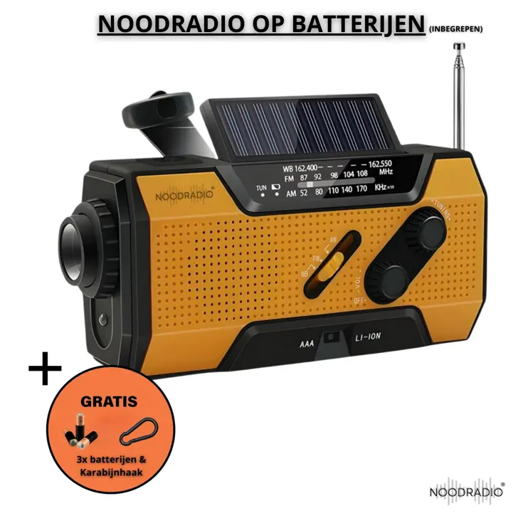 Noodpakket L met Powerbank-Noodradio-Waterfilter