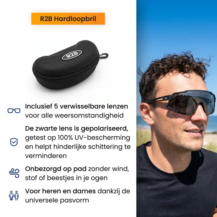 Sport Zonnebril met 5 Verwisselbare Lenzen