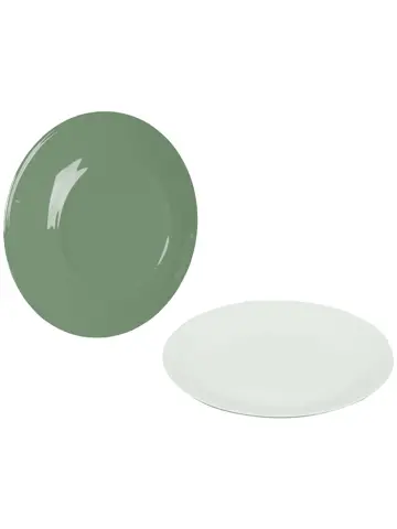 Ontbijtbord Two-Tone Melamine 4 Stuks