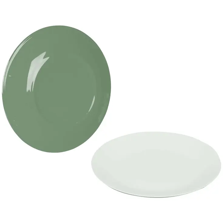 Bo-Camp Ontbijtbord Two-Tone Melamine 4 Stuks