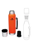 Stanley - Thermosfles oranje 1.0L