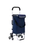 40L boodschappentrolley met trapwielen