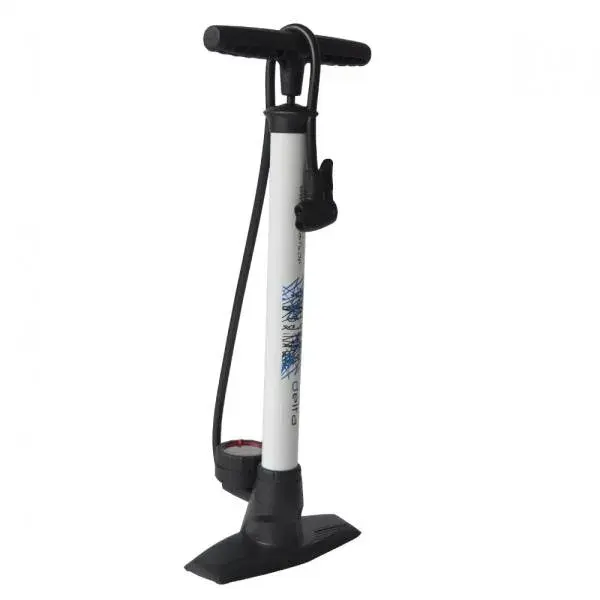 XLC Voetpomp Staal/PVC Met Manometer DV/SV/AV