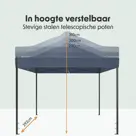 LifeGoods Partytent met Zijwanden - 3x3 m