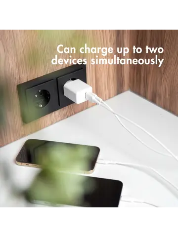 Oplader USB-C & USB - 20W