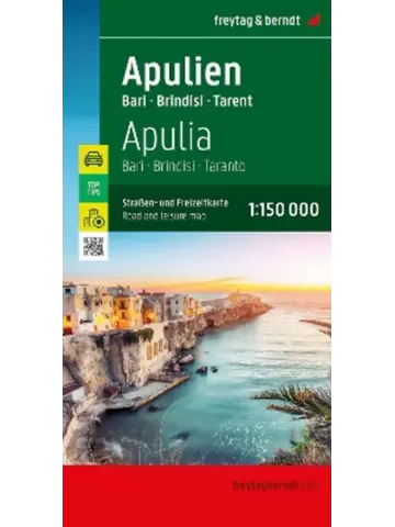 Wegenkaart Apulië - Bari - Brindisi