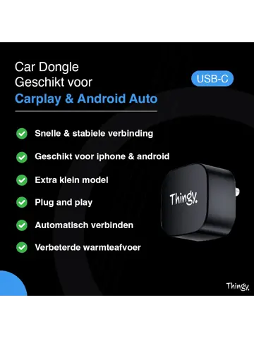 Ultra Mini USB-C 2-in-1 CarPlay Dongle
