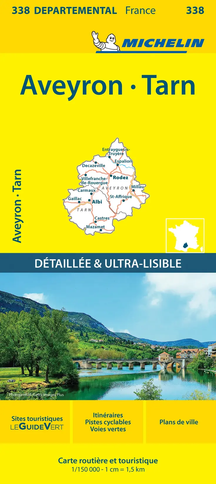 Wegenkaart Local 338 Aveyron - Tarn