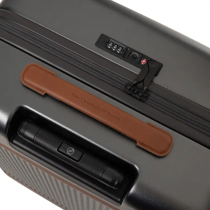 Zuna - Middelmaat koffer - Leren handvatten - 65cm