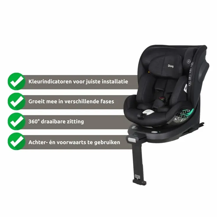 Fynn 40-150 cm 360° i-Size Autostoel