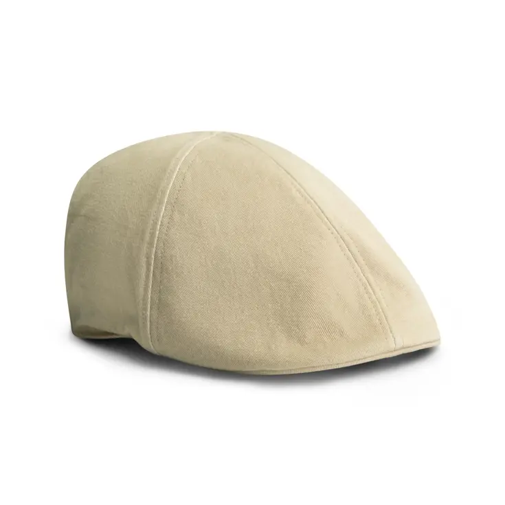 Bourne Unisex - Flatcap - Katoen - Zand