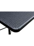 Klaptafel - 180cm - zwart - wicker