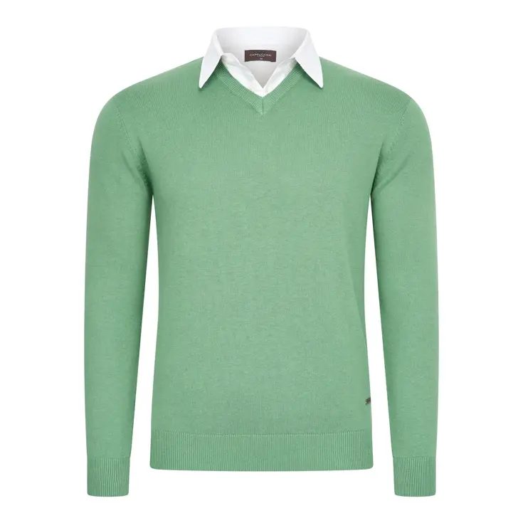Heren Mock Pullover
