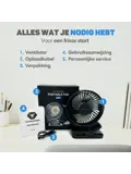 Mini USB Ventilator PRO - Oplaadbaar - Geruisloos