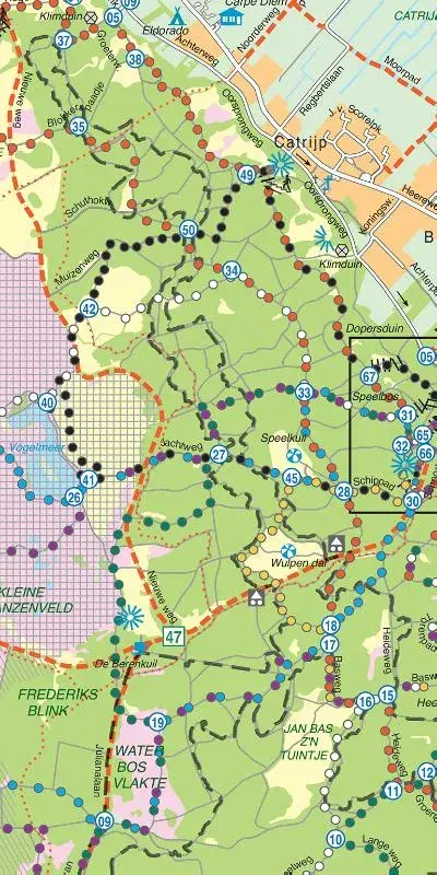 Falk Regiokaart Schoorlse Duinen