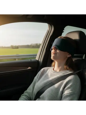 Slaapmasker Katoen - Donkerblauw - PurelyGoods