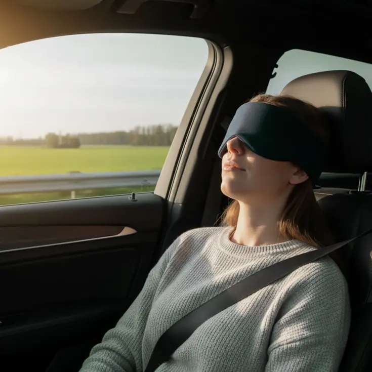 Slaapmasker Katoen - Donkerblauw - PurelyGoods