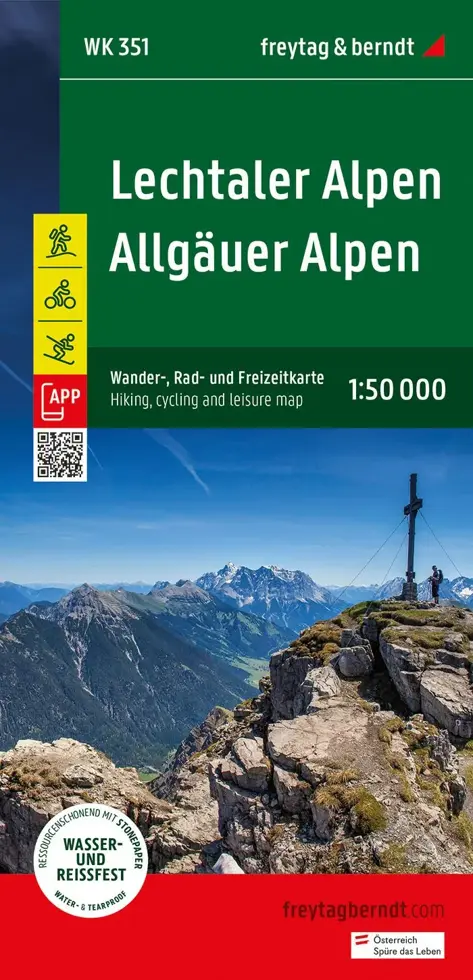 Wandelkaart WK351 Lechtaler Alpen