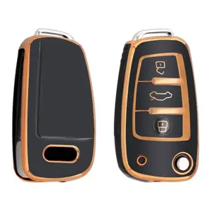 TPU Sleutelhoesje voor Audi goud C3